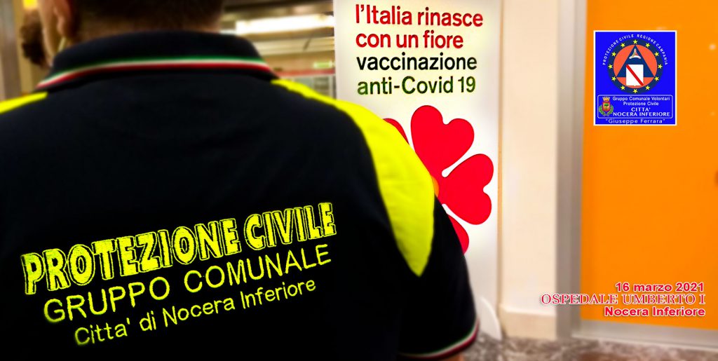 Ieri completata la vaccinazione al Gruppo comunale volontari di Protezione civile “Giuseppe Ferrara” Città di Nocera Inferiore