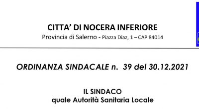 Ordinanza sindacale per il giorno 31 dicembre